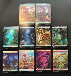 🌈 FOIL Full Art Land set (x10 Lands) - Lorwyn Eclipsed - MTG - NM - Image 1