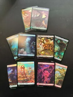 🌈 FOIL Full Art Land set (x10 Lands) - Lorwyn Eclipsed - MTG - NM - Image 2