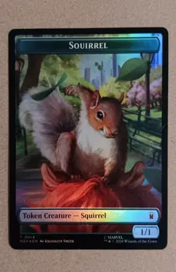 Galactus Squirrel Double-Sided Token, MTG: Marvel Super Heroes, Foil LP - Image 2
