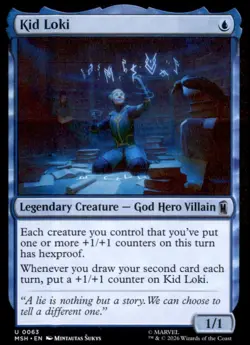 Kid Loki 63 Uncommon Marvel Super Heroes Magic: The Gathering Near Mint - Image 1