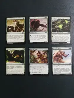 MTG Green Lot x6 Core Set 2015 LP MTG M15 Magic the Gathering All Different - Image 1