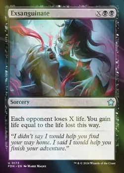 Exsanguinate Foil Foundations #173 Magic TCG - Image 1