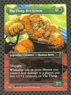 The Thing, Ben Grimm (Borderless) - Marvel Super Heroes (MSH) Foil #0322 - Image 1