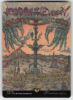 Shadow of the Enemy (Borderless Poster) 735 The Lord of the Rings MTG - Image 1