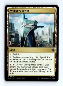 Avengers Tower (Foil) 0260 (U) MTG Marvel Super Heroes (MSH) - Image 1