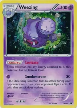 1x Weezing - XY163 - Cosmos Holo - XY Promo - Holo Lightly Played Pokemon XY - B - Image 1