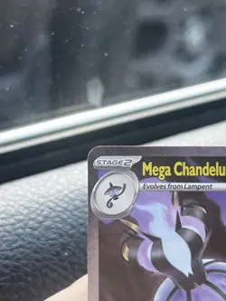 Mega Chandelure EX 115/084 Pitch Black Full Art Holo - Image 2