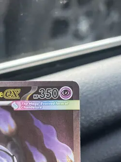 Mega Chandelure EX 115/084 Pitch Black Full Art Holo - Image 3