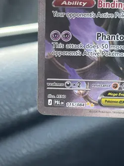 Mega Chandelure EX 115/084 Pitch Black Full Art Holo - Image 4