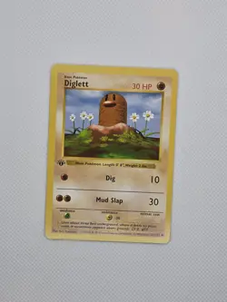 Pokemon TCG Diglett 047/102 Base Set (Shadowless) Regular 1st Edition - NM - Image 5
