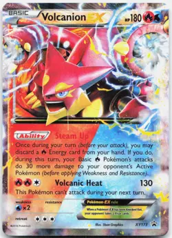 Volcanion EX XY173 Holo Promo XY Promo Pokemon Lightly Played - Image 1