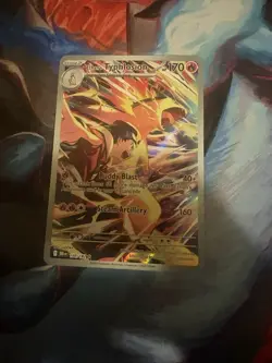 Pokemon TCG Ethan's Typhlosion Destined Rivals Illustration Rare Card 190/182 - Image 1