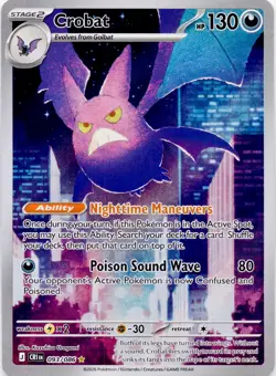 Crobat 093/086 Holo Illustration Rare Chaos Rising Pokemon Near Mint - Image 1