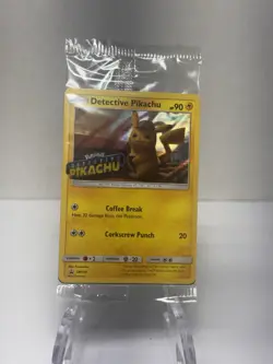 Pokemon 2019 Black Star Promo SM190 DVD Stamped Holo Detective Pikachu Sealed - Image 1