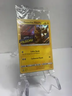 Pokemon 2019 Black Star Promo SM190 DVD Stamped Holo Detective Pikachu Sealed - Image 2