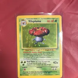 Wizards of the Coast Jungle Vileplume 15/64 Holo Rare English 1999 80HP - Image 1