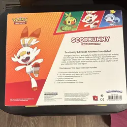 Pokemon TCG Galar Collection Scorbunny Box English Promo w/ Zacian - Image 2