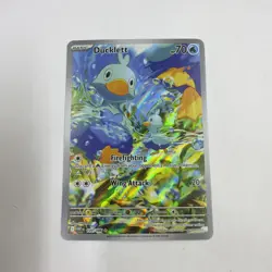 Ducklett 109/086 Illustration Rare White Flare Holo Full Art Pokemon Near Mint - Image 1