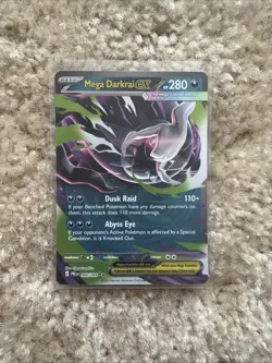 Mega Darkrai ex 048/084 ME05 Pitch Black Double Rare Holo Pokemon NM Mint - Image 1