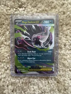 Mega Darkrai ex 048/084 ME05 Pitch Black Double Rare Holo Pokemon NM Mint - Image 3