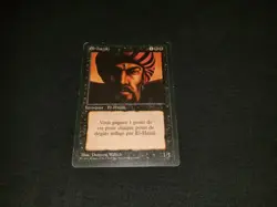 MTG 1x Revised black rare Italian FBB El-hajjaj - see description - Image 1