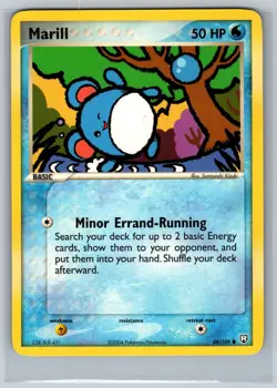 Marill 68/109 Common Team Rocket Returns Pokemon Lightly Played - Image 1