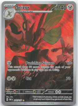 ENGLISH Pokemon - *Scizor* - 205/197 - SV03: Obsidian Flames - Image 1