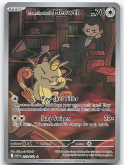 ENGLISH Pokemon - *Team Rocket's Meowth* - 203/182 - SV10: Destined Rivals - Image 1