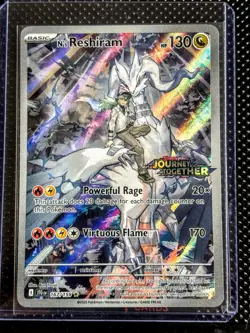 N's Reshiram 167/159 Sv09 Journey Together Illustration Rare Holo - Image 1