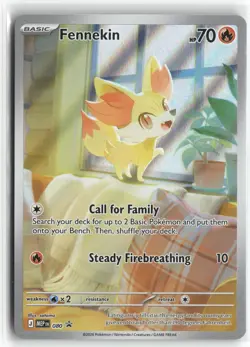 FENNEKIN 080 HOLO PROMO ME: MEGA EVOLUTION PROMO POKEMON NEAR MINT - Image 1