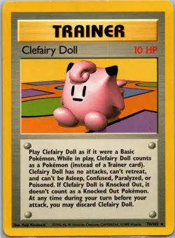 Base Set Pokemon TCG Clefairy Doll - Image 1