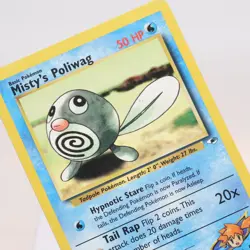 Pokemon TCG - Misty's Poliwag 87/132 Gym Heroes Common WOTC - MP - Image 1