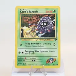 Pokemon TCG - Koga's Tangela 81/132 Gym Challenge Common WOTC - MPCrease - Image 2