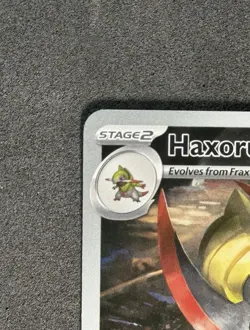 Set of Fraxure 146/086 & Haxorus 147/086 IR - Pokemon TCG Black Bolt - NM - Image 3