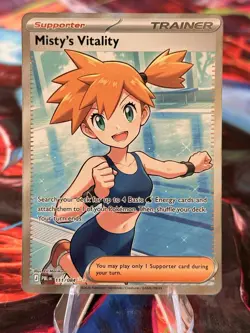 Pokemon TCG Pitch Black Misty’s Vitality 111/084 Ultra Rare - Image 1
