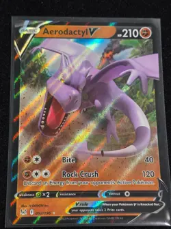 AERODACTYL V 092/196 Holo V Rare Lost Origin Pokemon Near Mint - Image 1