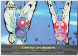 EP20 Bye, Bye Butterfree #142 Topps Blue Logo Series 2 Pokemon LP - Image 2