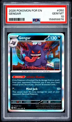 PSA 10 - Gengar - 2026 Pokemon Perfect Order EN 50/88 - Image 1