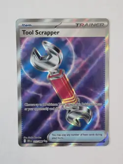 Tool Scrapper 115/086 Full Art Ultra Rare ME04 Chaos Rising Pokemon Near Mint NM - Image 1