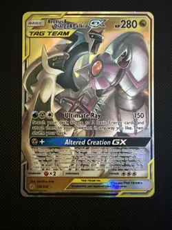 Pokemon Arceus & Dialga & Palkia GX 156/236 Cosmic Eclipse Holo TAG TEAM - Image 1