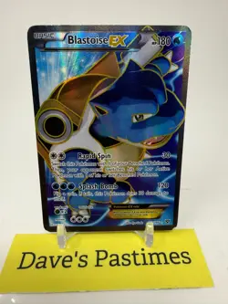 Blastoise EX Full Art Ultra Rare Holo XY 142/146 English 2014 180 Heavy Play P6 - Image 1
