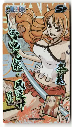 NAMI SP FINAL THRONE ARCADE SIZE One Piece Anime Collectible Card - Image 1