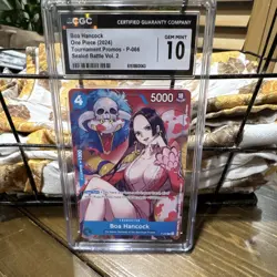 CGC 10 2024 One Piece Tournament Promos Boa Hancock P-066 Alt Art Foil - Image 1