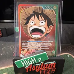 One Piece Monkey.D.Luffy OP13-001 Alt Art Foil Leader 5000 Carrying Will - Image 1
