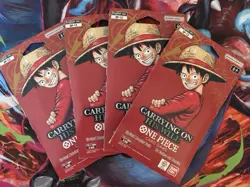 One Piece TCG OP-13 Carrying On His Will Sleeved Booster Packs Lot of 4 Sealed - Image 1