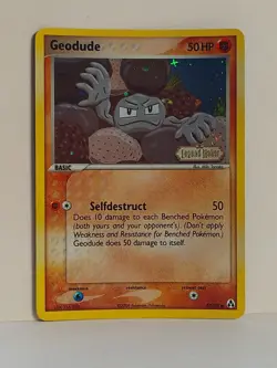Geodude 53/92 EX Legend Maker Stamped Reverse Holo 2006 Pokemon Card Swirl - Image 5