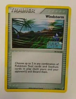 Windstorm 85/100 Stamped Reverse Holo EX Crystal Guardians Pokemon Card 2006 - Image 3