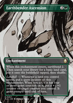 x1 Earthbender Ascension - Borderless R MTG Avatar: The Last Airbender M/NM, Eng - Image 1