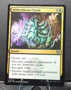 MTG #0244 WITHERBLOOM CHARM Instant Secrets of Strixhaven Uncommon card⚔NM/MT - Image 1