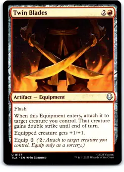 Twin Blades 157 Uncommon Avatar: The Last Airbender Magic: The Gathering NM - Image 1